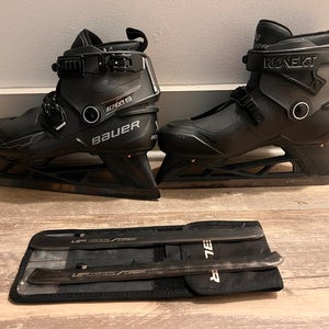 2024 Bauer Konekt 2 Hockey Goalie Skates 10 with extra steel (Used)