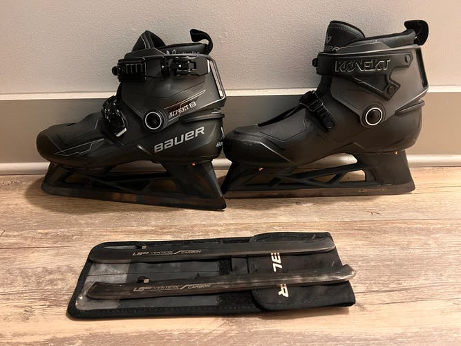 2024 Bauer Konekt 2 Hockey Goalie Skates 10 with extra steel (Used)