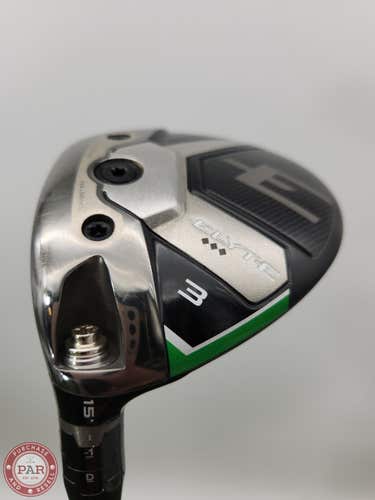 LEFTY 2025 CALLAWAY ELYTE TRIP DMND 3 WOOD 15* XSTIFF TENSEI 1K PRO BLUE 70 +HC