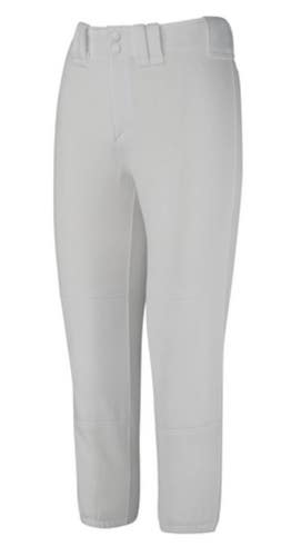 New WOMENS MEDIUM GREY BELTED SOFTBALL PANTS 11834-MIZ3501509191M