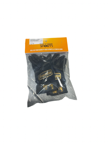 Used Franklin BB/SB Batting Gloves Black Youth 11834-S000056562