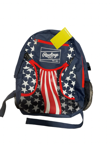 Used Rawlings RWB BACKPACK BB/SB Player Backpack Navy Blue 11834-S000056569