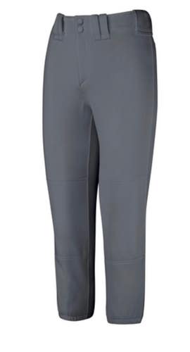 New WOMENS XXL CHARCOAL BELTED SOFTBALL PANTS 11834-MIZ3501503Y3YXXL