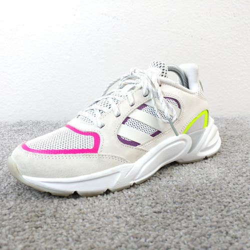 Adidas 90s Valasion Womens Size 5 Running Shoes White Sneakers Low Top EG8422