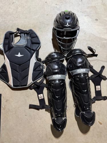 Black/Gray All Star System 7 Axis Catcher's Set (Used)