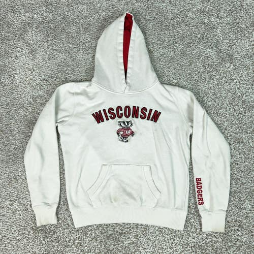 Wisconsin Badgers Sweatshirt Hoodie Women Medium NCAA Football Stadium Athletics
