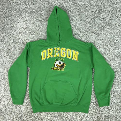 Oregon Ducks Sweatshirt Hoodie Mens Large Green NCAA Football College Sports