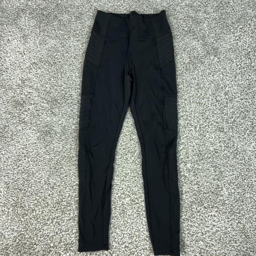 Athleta Pants Womens Small Black Delancey Moto Tight High Rise Ankle Leggings