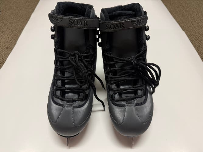 Riedell Soar Figure Skates Men's Size 9 Black M (Like New)