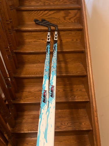 (2 Pack) Senior CCM JetSpeed FT9 Pro Left Hand Hockey Stick P28 75 Flex Pro Stock (New)