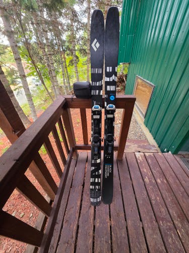 Unisex 2024 Alpine Touring 186 cm Black Diamond Impulse 104 Skis With Bindings Max Din 12 (Used)