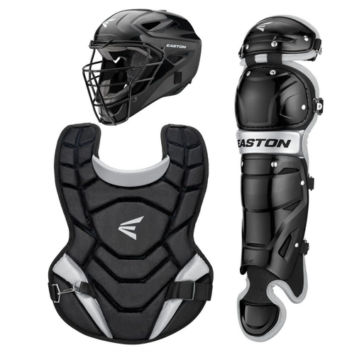 Easton Black Magic 2.0 Youth Catchers Gear Complete Set Fits Ages 9-12 Black (1067P)