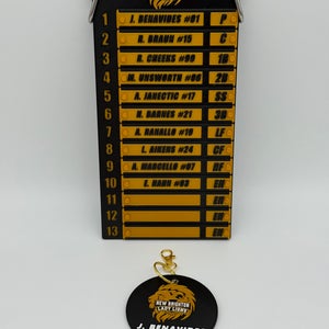 Custom Softball/Baseball Lineup Board | Personalized Team Roster Dugout Board