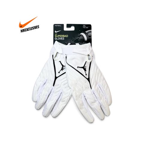 White XXL Adult Jordan Gloves (New) Nike Air Jordan Superbad Football Gloves Magnigrip DX4476-102