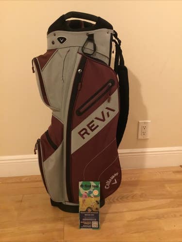 Callaway Ladies Reva Cart Golf Bag with 14-way Dividers & Rain Cover  *VGC*