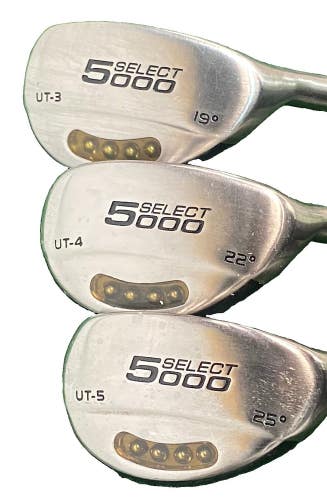 Power Play Select 5000 Hybrid Set 3h 19* 4h 22* 5h 25* RH R300 Steel Nice Grips