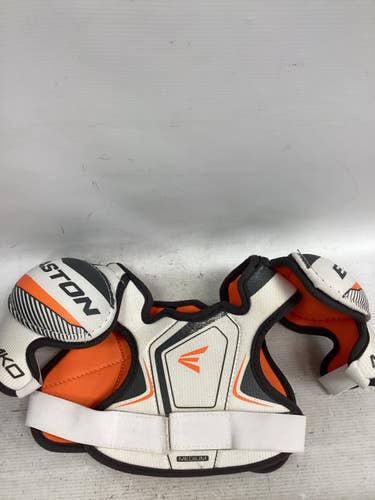 Used Easton MAKO Youth Shoulder Pads White MD 11851-S000051245