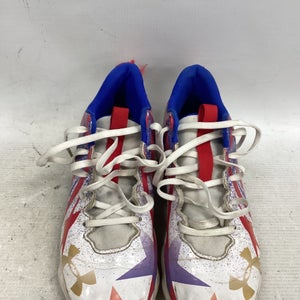 Used Under Armour Jr FB Cleats White Junior 05.5 11851-S000051412