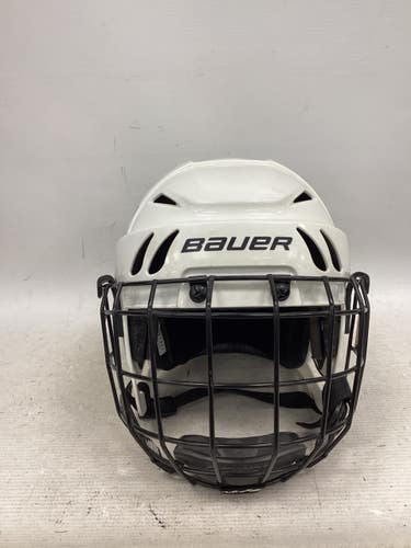 Used Bauer M10 COACHES HELMET Hockey Helmet Only White SM 11851-S000051481