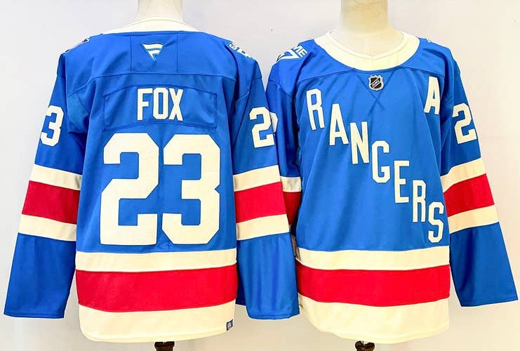 Men's New York Rangers Fox 23 Stitched Jersey Size 46