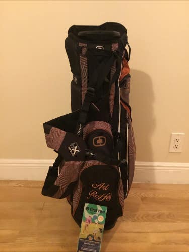 OGIO Woode Silencer Stand Golf Bag with 14-way Dividers & Rain Cover *VGC*