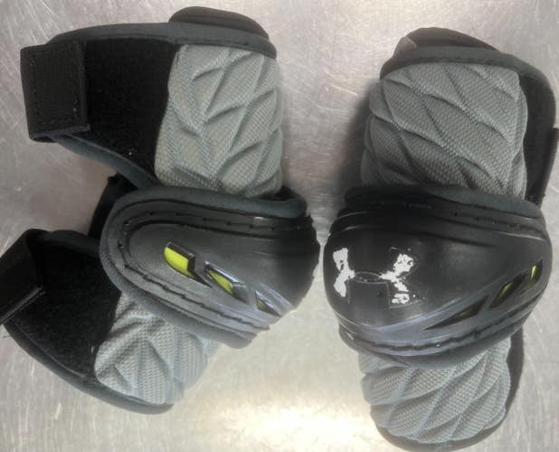Used Under Armour ELBOW Lacrosse Arm Pads/Guards Grey SM 11497-S000161150
