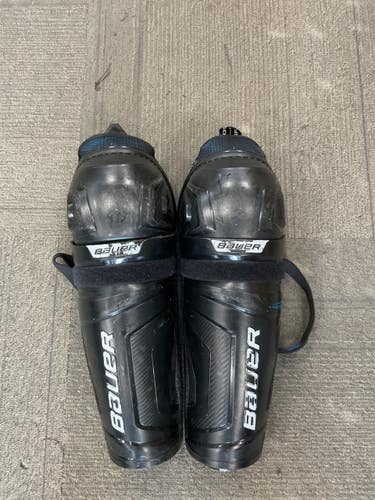 Used Bauer SHIN GUARDS Intermediate Shin Guards Black 13" 11614-S000243538