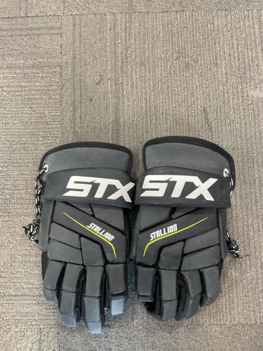 Used STX STALLION 200 Lacrosse Gloves Mens Black LG 11614-S000243533