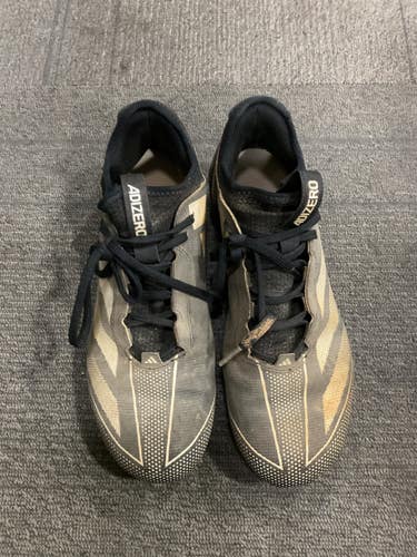 Used Adidas ADIZERO Adult FB Cleats Black Senior 9.5 11614-S000243588