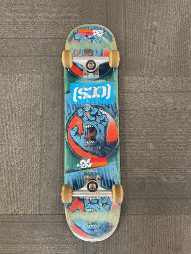 Used MOUTH HAND SKATEBOARD Complete Skateboard Royal Blue 7 1/2" 11614-S000243550