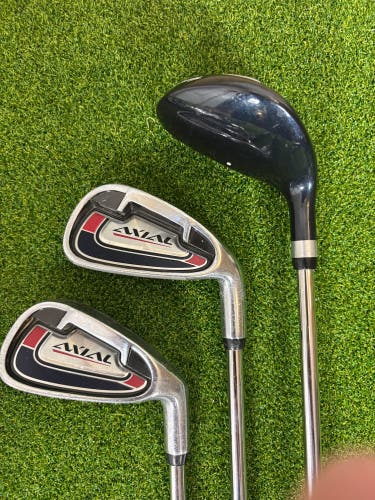 Tommy Armour Axial Golf Set 3 Hybrid 21° 5-9 Irons TA-26 Uniflex Steel RH