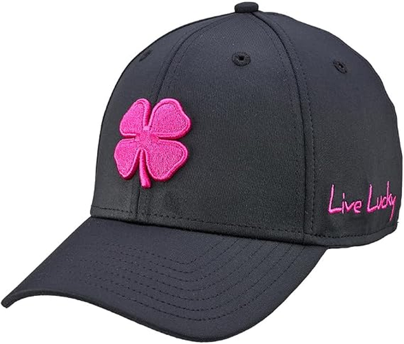 NEW Black Clover Live Lucky Premium Clover #185 Black Fitted L/XL Golf Hat