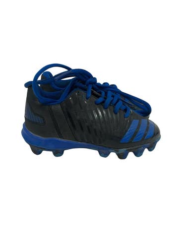Used Adidas Youth 10 BB/SB Cleats Black And Royal Blue 11692-S000156860