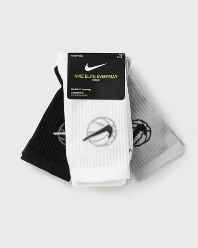 Adult Unisex Large Nike Socks (New) Everyday Elite Basketball Cushioned Dri-fit Crew Socks DA2123