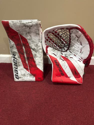 Bauer Supreme Shadow Glove & Blocker Regular Pro Stock Set Item#CHSD