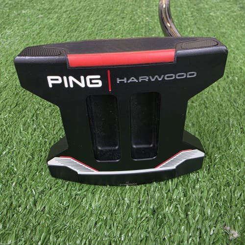 PING HARWOOD Black Mallet 34" Right Handed Putter Super Stroke Tour 2.0 RH