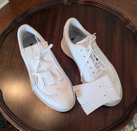Women's New White Adidas MC Zoysia Spikeless Golf Shoes Size 8 1/2