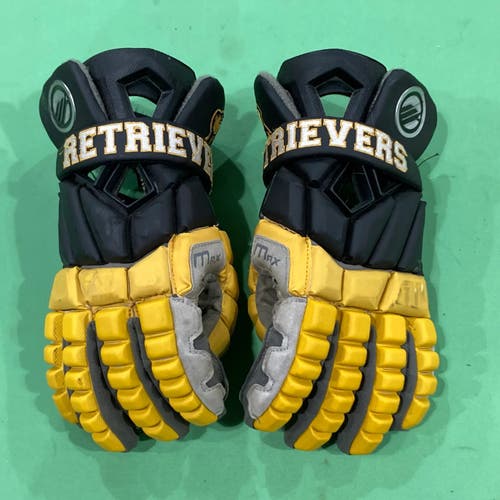 Used Large Maverik Max Lacrosse Gloves 13" | UMBC PLAYER ISSUED