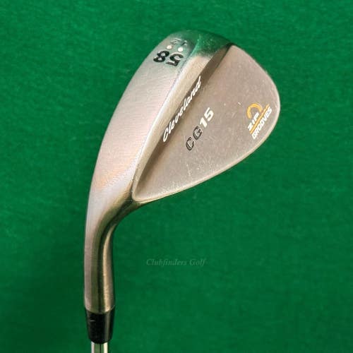 LH Cleveland CG15 ZIp Grooves Oil Quench 58-12 58 Lob Wedge Stepped Wedge Flex