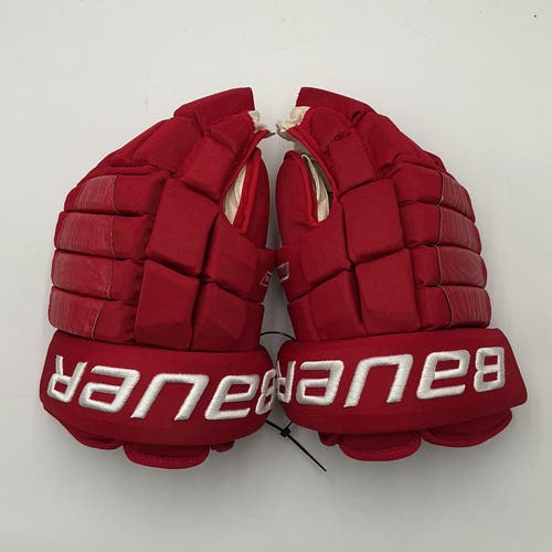 Lightly Used Detroit Red Wings Patrick Kane Bauer Pro Series Gloves 14” Pro Stock Gloves (Repalmed)