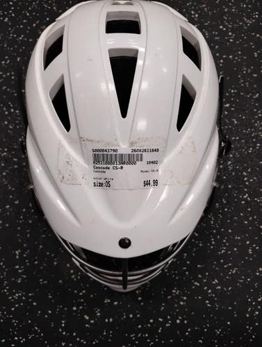 Used Cascade CS-R Lacrosse Helmet White One Size 11849-S000043790