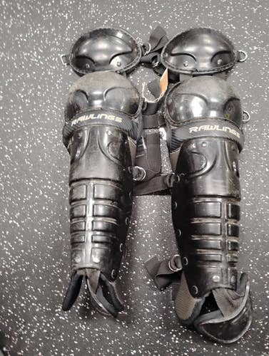 Used Rawlings LEG GUARDS Catchers Leg Guards Black Intermed 11849-S000043760