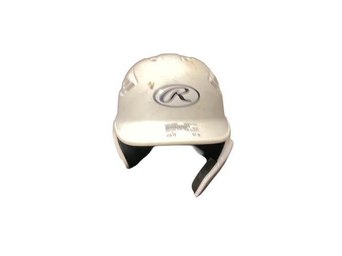 Used Rawlings R16S-REVB Batting Helmet w/Mask White LG 11846-S000109990