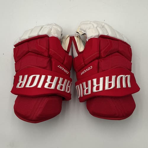 (New) Detroit Red Wings Stadium Series 15” Warrior QRE Pro Pro Stock Gloves