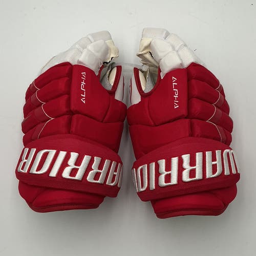 (New) Detroit Red Wings Stadium Series 13” Warrior Alpha DX Pro Stock Gloves