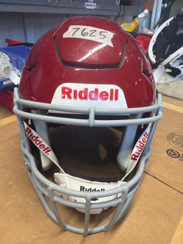 USED RIDDELL FLEX ADULT HELMET - MEDIUM - PEARL CARDINAL