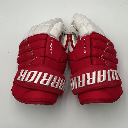 (New) Detroit Red Wings Stadium Series 15” Warrior Alpha DX Pro Stock Gloves