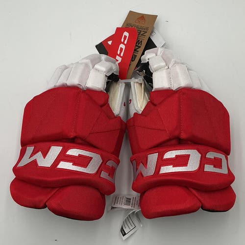 (New) Detroit Red Wings Stadium Series CCM Tacks XF Gloves 14" Pro Stock
