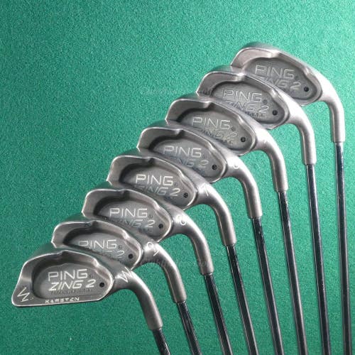 Ping Zing 2 Black Dot 3-PW Iron Set Karsten JZ Steel Stiff *READ*