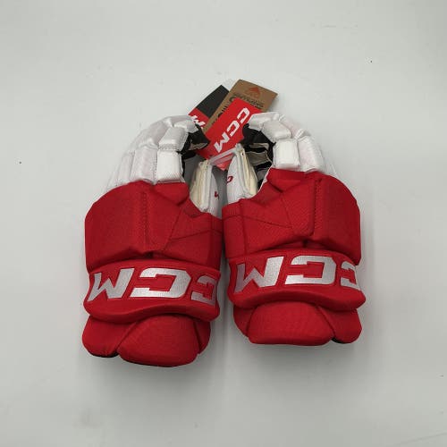(New) Detroit Red Wings Stadium Series CCM Tacks XF Gloves 15" Pro Stock